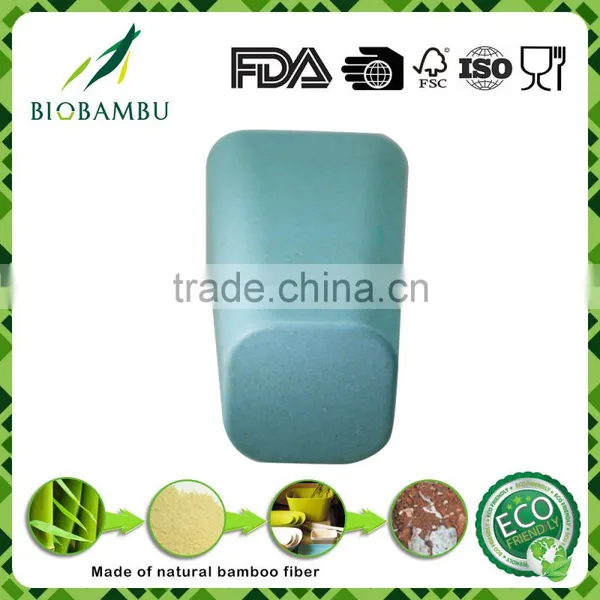 Pretty Design OEM Available Food Grade Bamboo Fiber Square Cup photo-4