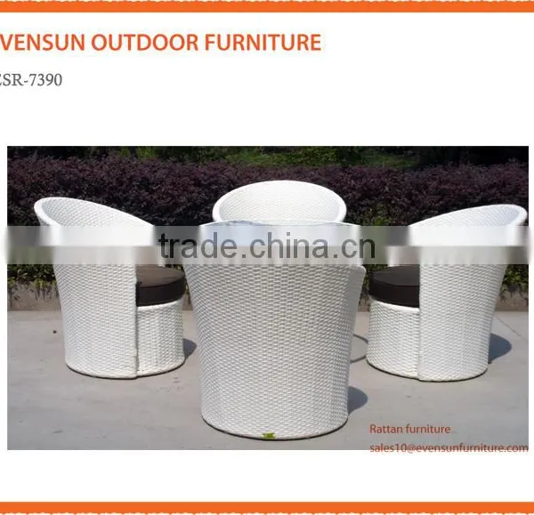 Outdoor Furniture General Use and Garden Set Specific Use Rattan Outdoor Round Table Set photo-2