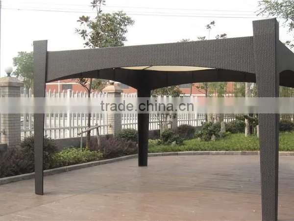 New Design Outdoor Garden Rattan Pavilion Gazebo photo-2