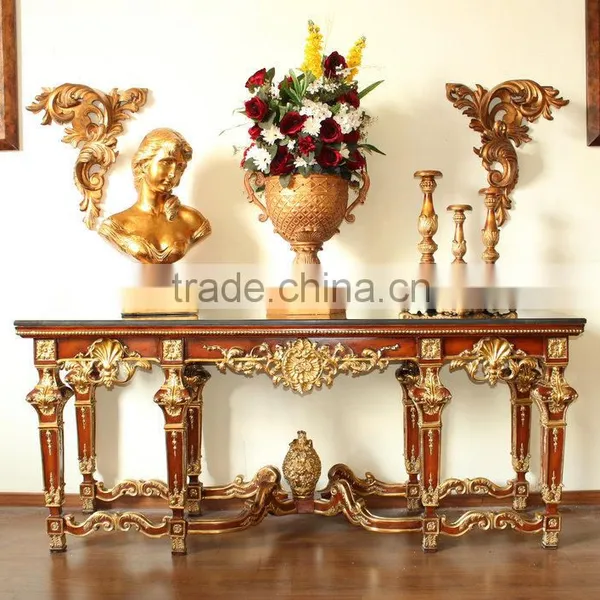Luxurious Large Size Console Table With Black Marble photo-2