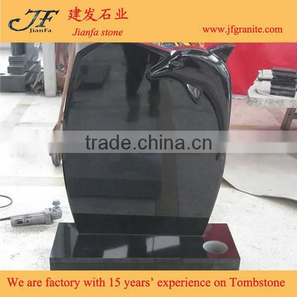 Types Of Dolphins Carved Granite Cheap Tombstone For Sale photo-2
