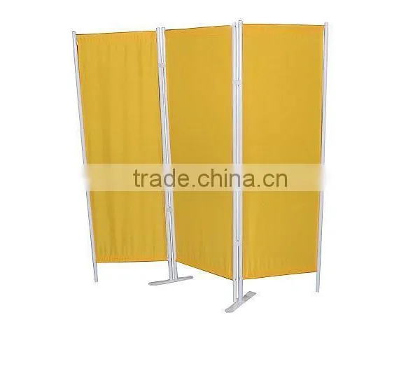 3 Pieces Privacy Room Divider Grey Folding Paravent photo-4