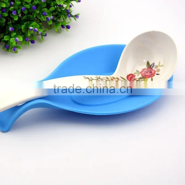 Silicone Spoon Insulation Mat Clear Silicone Mat,decorative Spoon Rest Holder photo-2