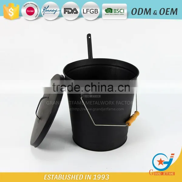 Iron Ash Bucket Coal Multifunctional Metal Bucket photo-3