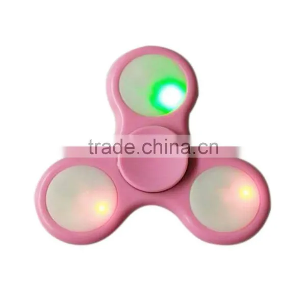 2017 Shine LED Hand Spinner Tri Fidget Finger Spinner EDC Spin Stress Focus Desk Toy photo-6