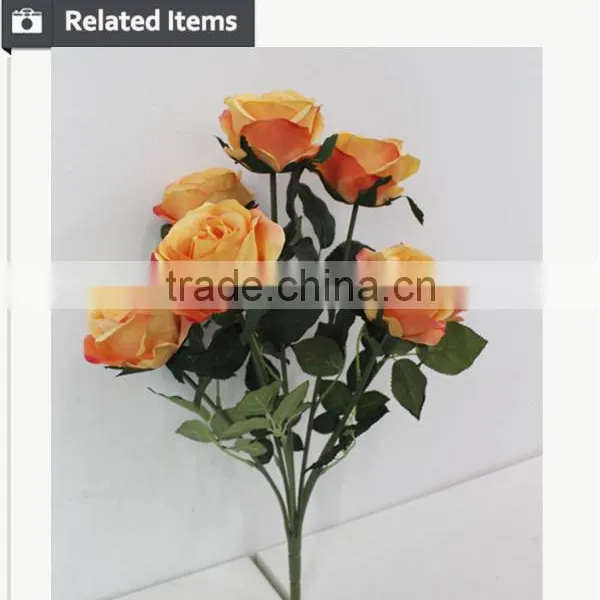 Factory Direct Artificial Bouquet Wedding Rose Flowers photo-6