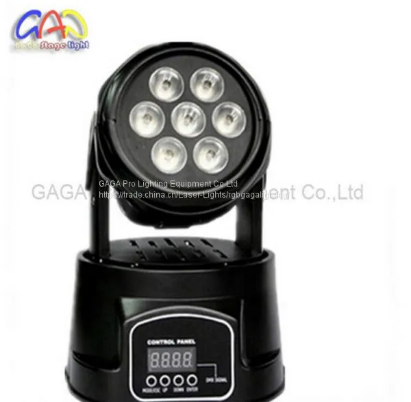 10W*7PCS RGBW 4 in 1 Professional Mini LED Moving Head Light LED Washing photo-2