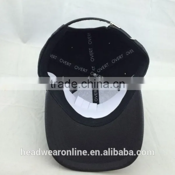 Custom Fashion Leather Baseball Cap With 3d Embroidery photo-3