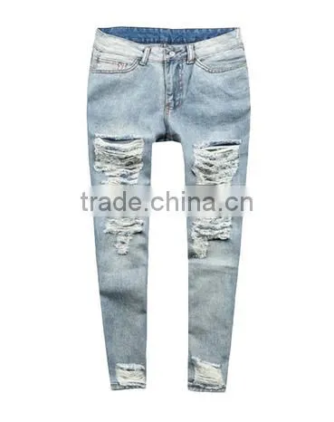 Frayed Solid Color Ninth Womens Fashion Jeans