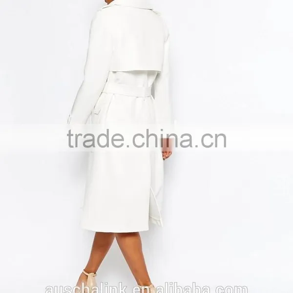 Trendy Russian Style Women White Elegant Winter Coat photo-4