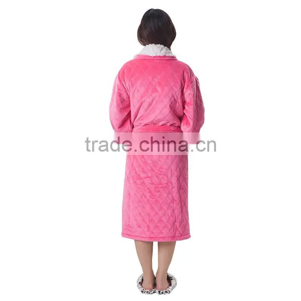Top Quality Hotel Fleec Fabric Bathrobes uk for Sale photo-3