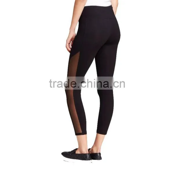 2017 Perfect Fit Custom New Mix Women's Fitness Yoga Legging With Mesh Yoga Pants Wholesale photo-5