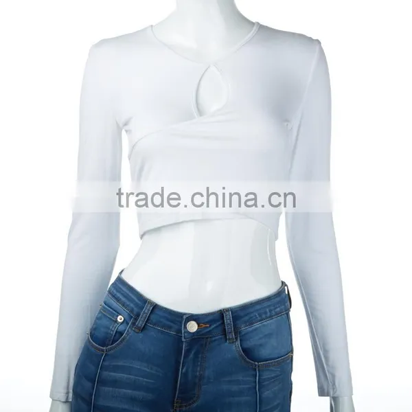 In the Spring of 2017 Women's Sexy New Cotton Heart-shaped Milk ms Long Sleeve T-shirt photo-4