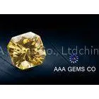 VVS1 Classic Created Fancy Moissanite 3 Carat In Yellow Color