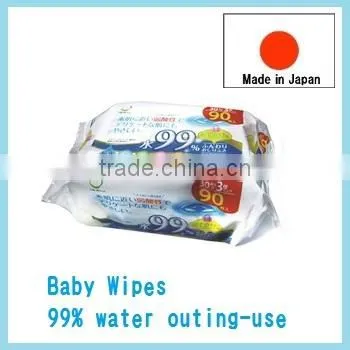 Japan Baby Wipes 99% Water Outing-use Baby Wipe 30sheets 3p/pack Wholesale