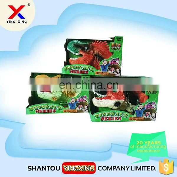 Funny Educational Rubber Dinosaur Puppet Toy photo-3