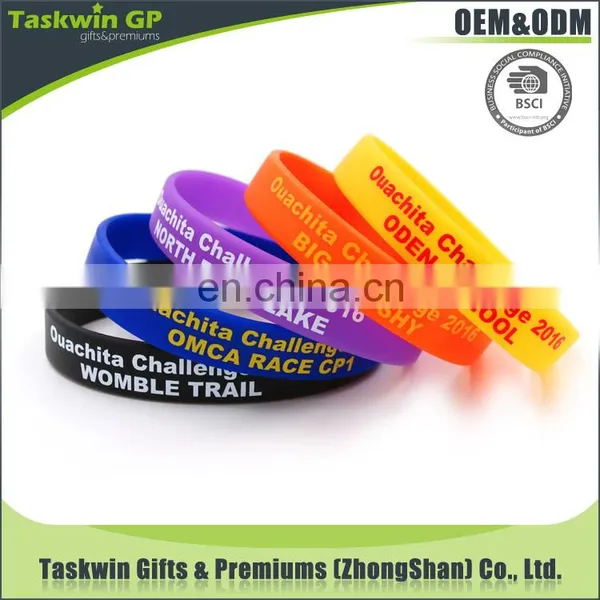 High Quality Arts and Crafts Rubber Gift Silicone Bracelet/silicone Wristband for Promotional Gift photo-4