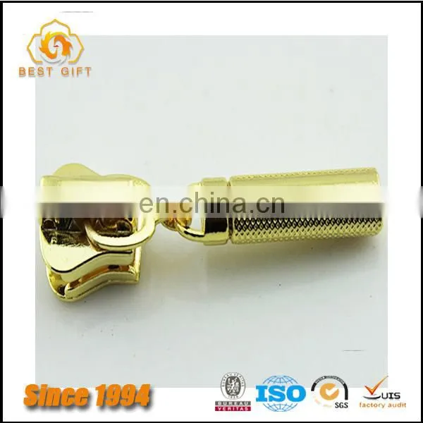 Wholesale Custom Cheap Garment Accessories Jacket Gold Metal Logo Zippers photo-4