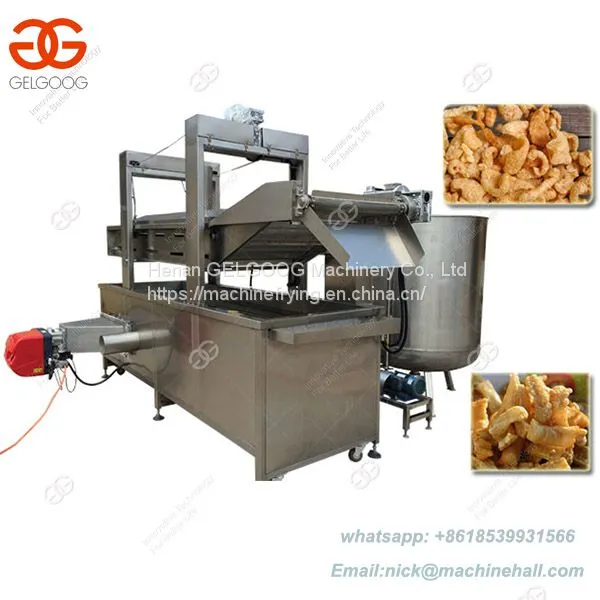 Pork Skin Fryer Price|Automatic Pork Skin Deep Frying Machine Suppliers|Pork Crackling Frying Machine for Commercial photo-2