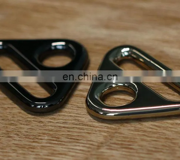 Hardware Suppliers Custom Metal Triangle Ring for Women Handbags