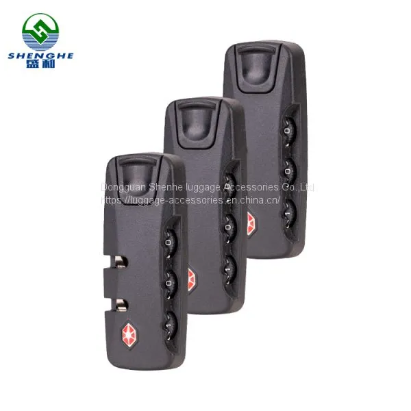 Custom Bag Parts Accessories Plastic Password 3 Digit Luggage Digital Combination Lock photo-4