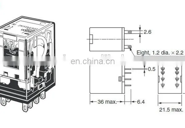 Miniature Solid Relay Time MY2N-D2 DC24V photo-4