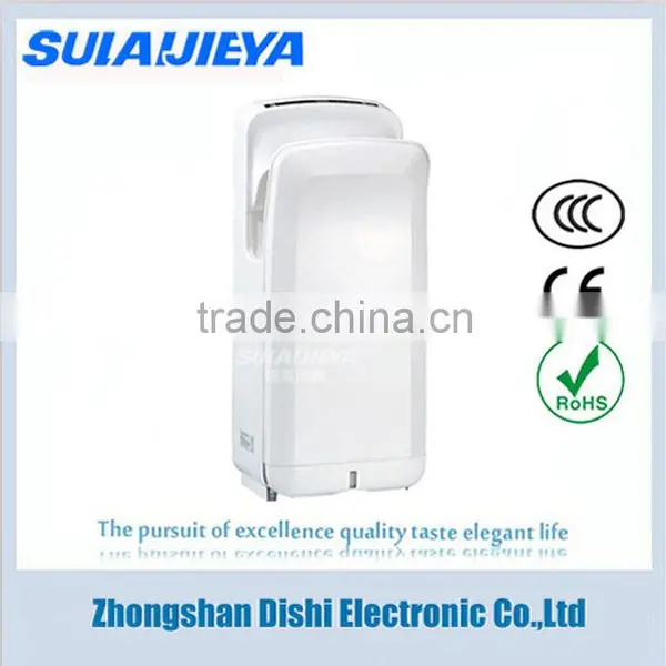 ABS Plastic Automatic Standing Air Hand Dryer Jet for Hotel Bathroom photo-4