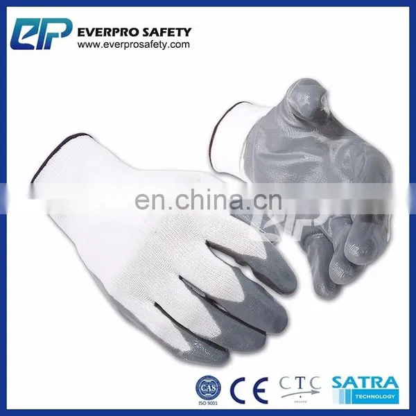 Everpro Safety 13G Polyester Seamless Liner Nitrile Coated Work Gloves for Industrial Safety photo-5