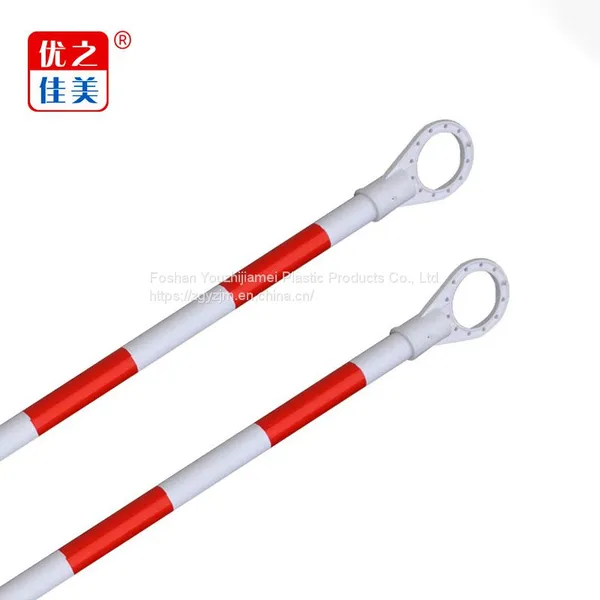 ZGYZJM High Quality PVC Traffic Safety Supplies Red and White With Reflective Film Retractable Cone Bar