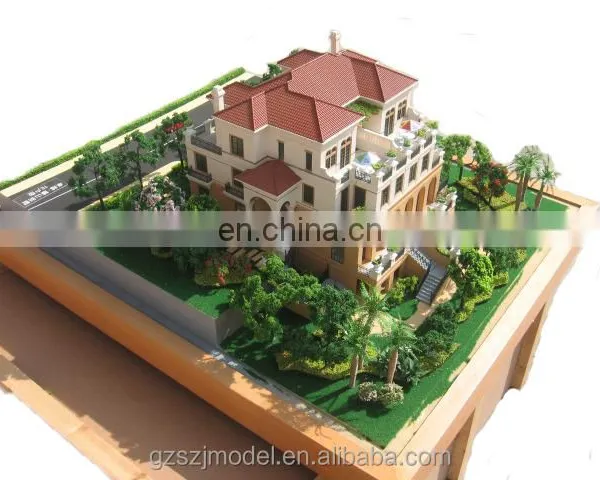 European Style 1:75 Miniature Scale Model House , Model Maker Supply photo-4
