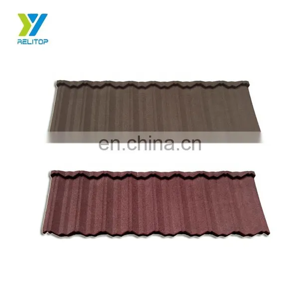 Brick Red Colour Nosen Type Stone Coated Steel Roof Tile 0.3mm 0.35mm 0.4mm 0.5mm Metal Roofing Sheet photo-5