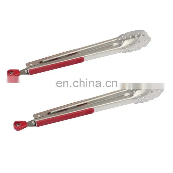 Best Selling Food Grill Tongs, Cooking Tongs for Salad, Grilling, Frying, Tongs With Silicone Tips photo-2