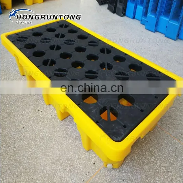 Factory Price Wholesale 2 Drum Spill Containment Pallet With Drain EPA 40 CFR 264.175 photo-5