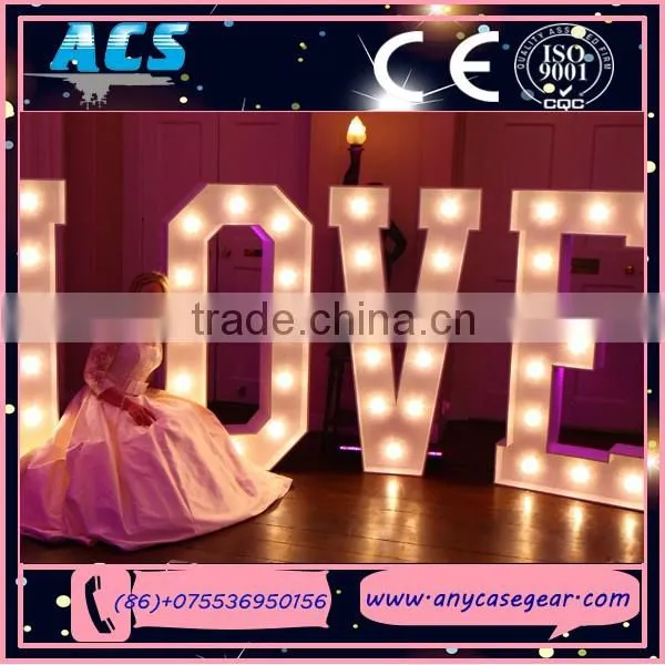 ACS White Light Led Bulbs Frontlit Love 3d Letters photo-3