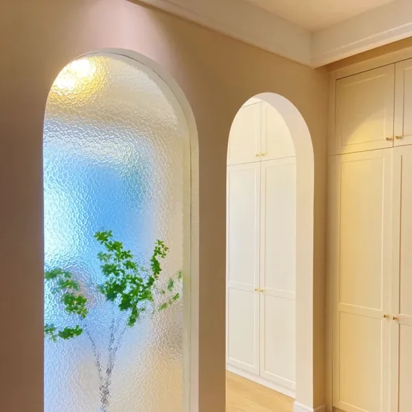 Hot Selling Modern Art Decoration Hallway Living Room Partition Glass photo-5