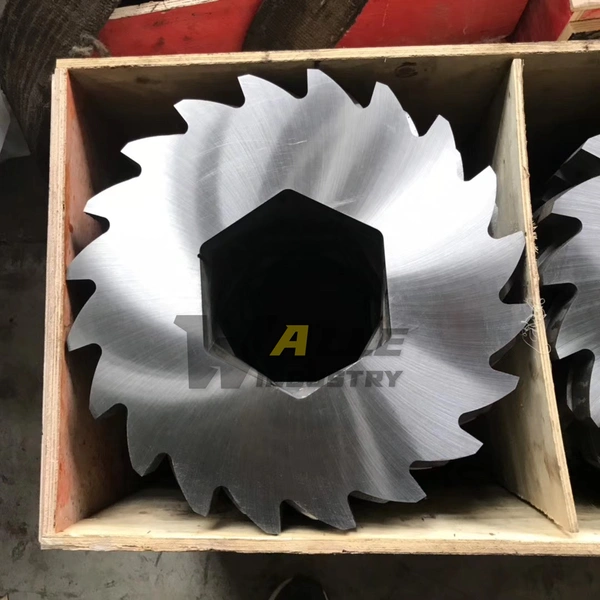 Recycling Machine Scrap Metal Two Shaft Shredder Tire Tyre Plastic Pp Shredder Recycling Machine Line photo-3