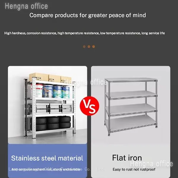 Knock Down Commercial Kitchen Shelving - Easy Assemble 4 Tier Stainless Steel Rack for Busy Restaurants, Tool-Free Setup photo-4