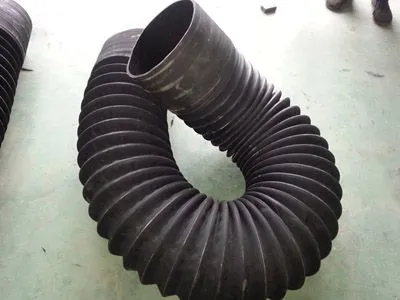 Heavy Duty Telescopic Rubber Exhaust Suction Hose for Steel Production & Welding Fume Extraction
