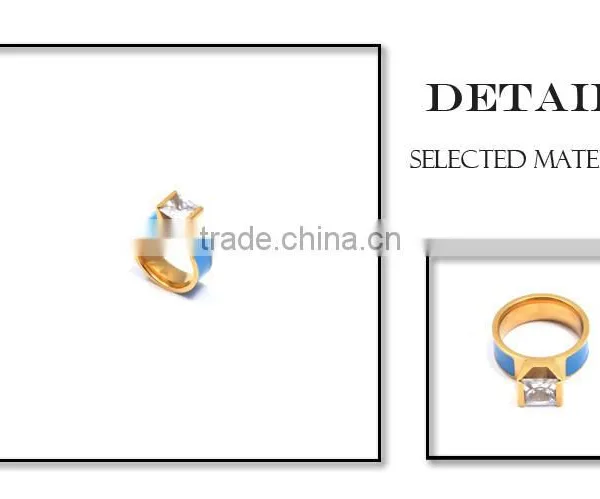 New Products 2015 Rings Fashion Jewelry Rings Stainless Steel Ring Gold Ring photo-2