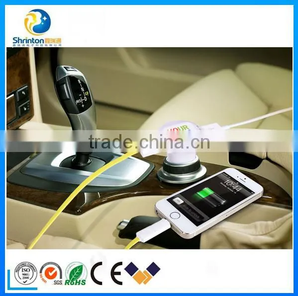 Custom Logo USB Car Charger With Led Light 5V 3.1A photo-6