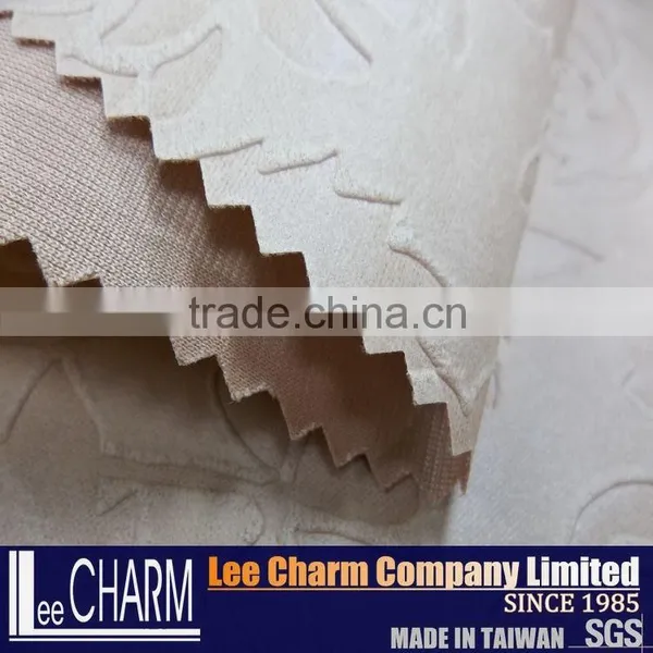 100% Polyester Rose Patterns Leather-look Fabric for Upholstery photo-4