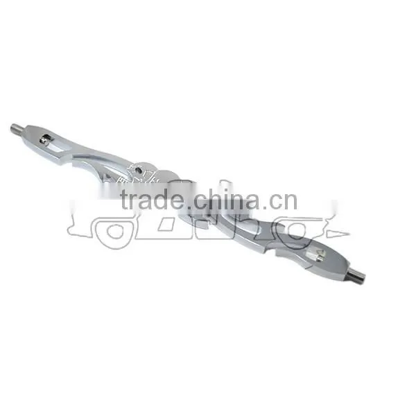 BJ-SL288-02 High Quality Chrome Three Centered Skulls 10.25'' Shift Linkages photo-2