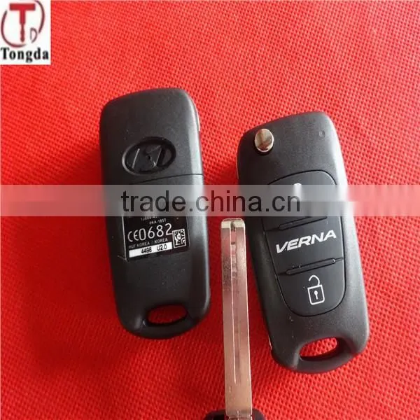 Tongda Hot Sale 4 Button Flip Key Fob Key Blank /key Shell for Hyundai K3 Elantra Forte photo-2