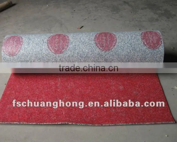 carpet underlay printed with logo