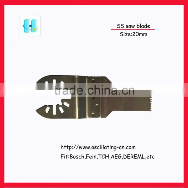 20mm(3/4") Stainless Steel Oscillating Multi Tool Straight Saw Blade (d)