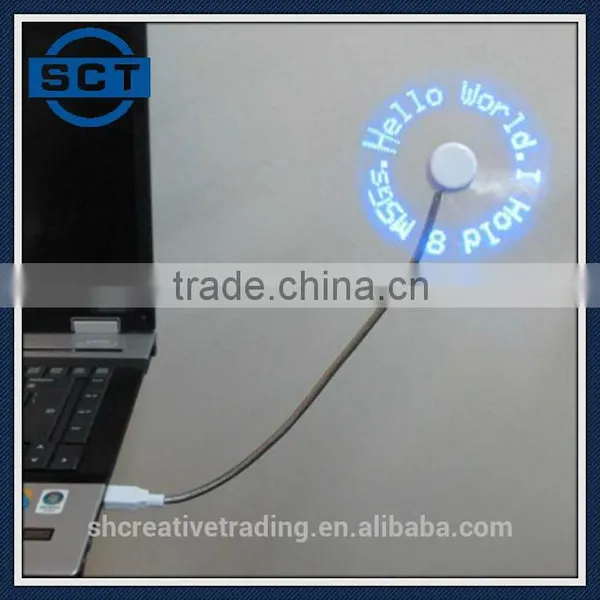 Mini Portable Flexible Desktop Computer Notebook PC Colorful LED Light USB Fan photo-3