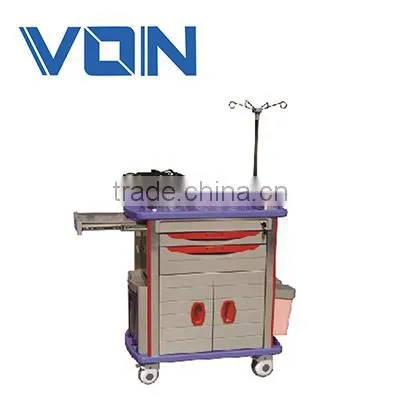 New Product FCA-02 Plastic-SteelEmergency Trolley&medical Cart&hospital Cart&nursing Trolley photo-2