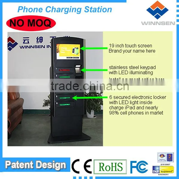 Leading Cell Phone Charging Locker Manufacturer Cell Phone Charger/Mobile Phone Charging Kiosk for IPhone APC-06B photo-4
