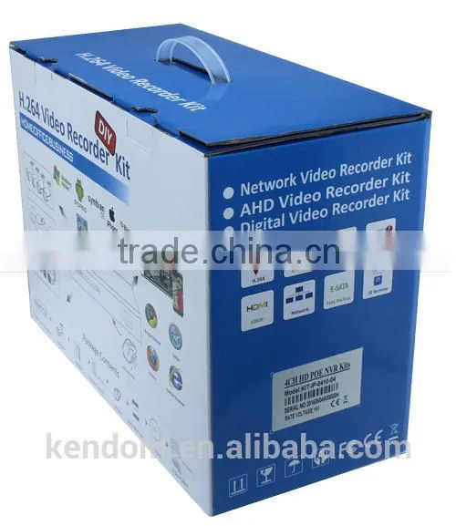 Kendom Latest 4CH NVR Kit With POE Power IP CCTV System Face Recognition photo-5
