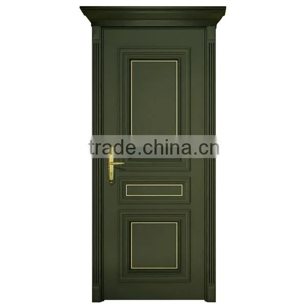 2014 New Design Single Modern Best Wooden Casting Aluminum Door